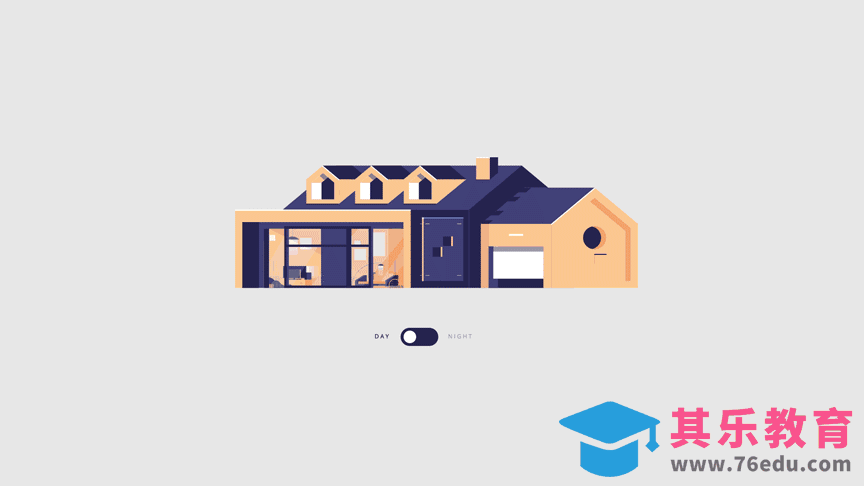 AI+AE-日夜交替交互动效[虎课网最新视频教程][免费高清MP4教程全集 ]-第1张图片-我要自学网