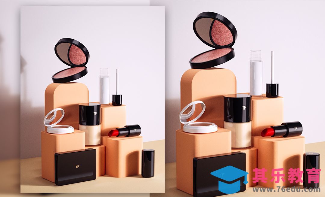 C4D+OC-气垫套装场景建模[虎课网C4D设计视频教程][产品数码建模MP4教程全集 ]-第1张图片-我要自学网