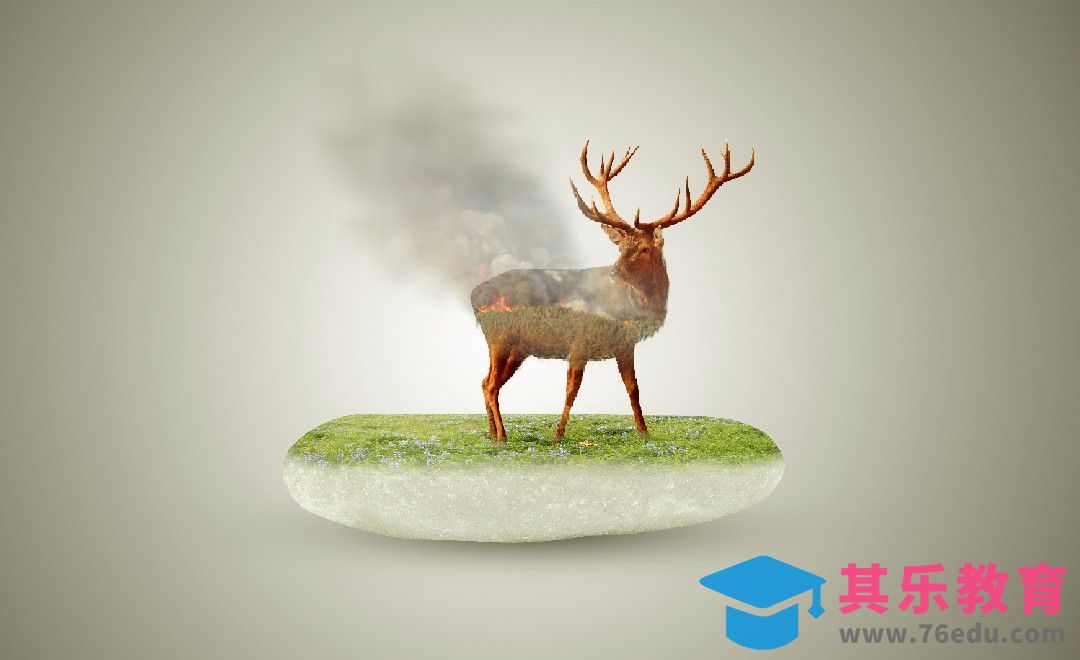 PS-森林之灵的毁灭-环保创意[平面设计视频教程][海报设计MP4高清全集 ]-第1张图片-我要自学网