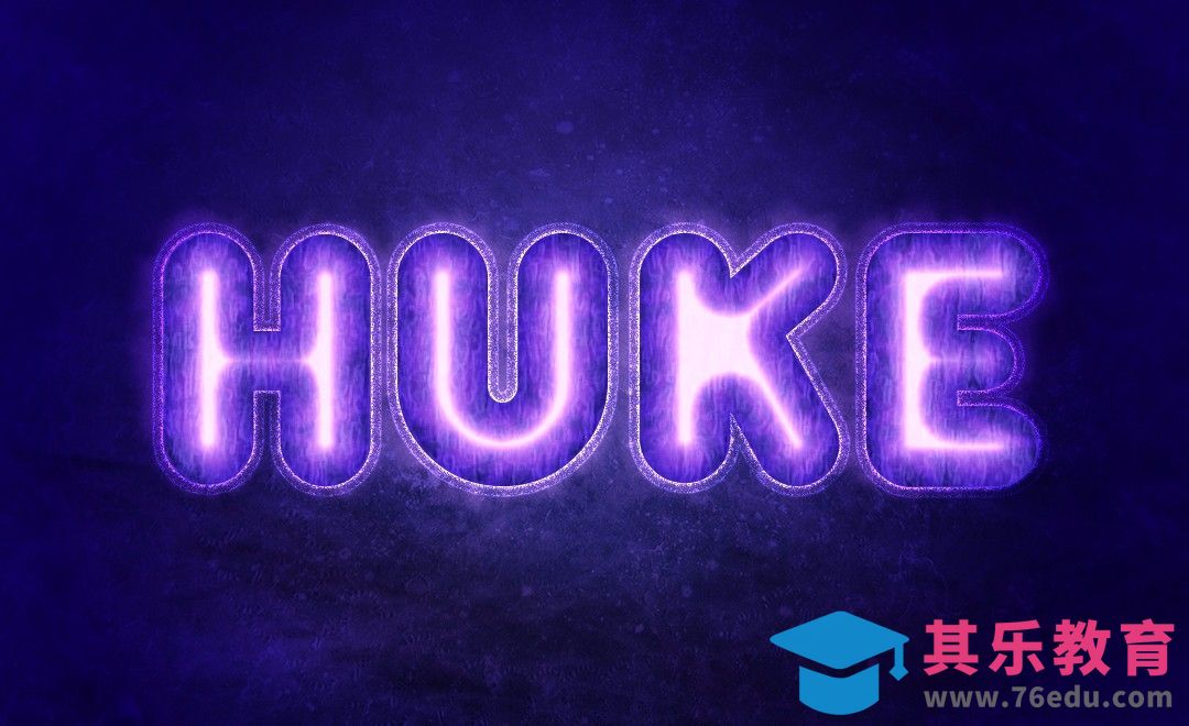 PS-魔幻电光字效HUKE[虎课网平面设计视频教程][字体设计教程MP4高清全集 ]-第1张图片-我要自学网