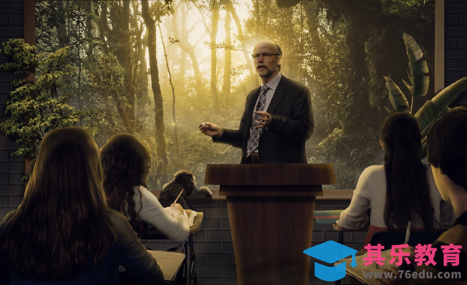 PS-森林教室合成[平面设计视频教程][海报设计MP4高清全集 ]-第1张图片-我要自学网