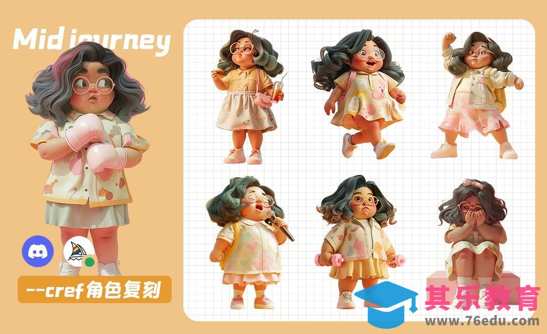 Midjourney-角色精准风格复刻--cref命令[虎课网AICG人工智能视频教程][MP4高清全集 ]-第1张图片-我要自学网