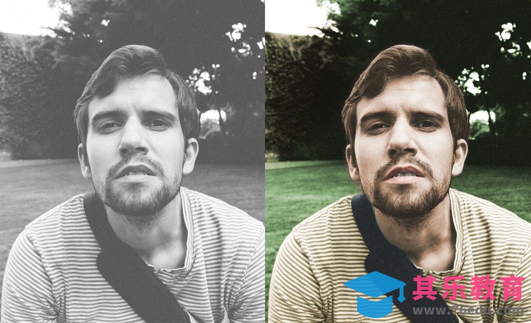 PS-黑白人物上色[虎课网手机摄影入门视频教程][MP4产品摄影教程全集 ]-第1张图片-我要自学网