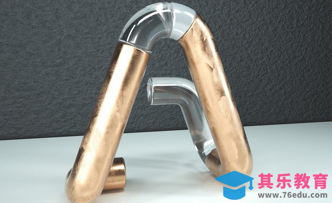 C4D-金属字母场景[虎课网C4D设计视频教程][产品数码建模MP4教程全集 ]-第1张图片-我要自学网