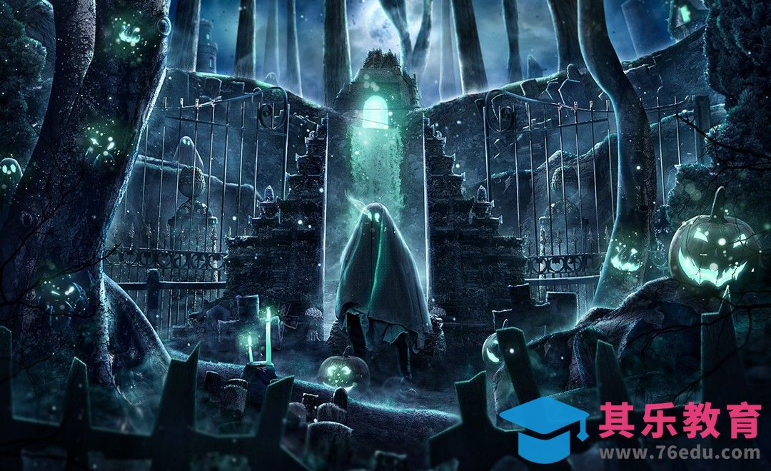 PS-幽灵古堡创意合成[平面设计视频教程][海报设计MP4高清全集 ]-第1张图片-我要自学网