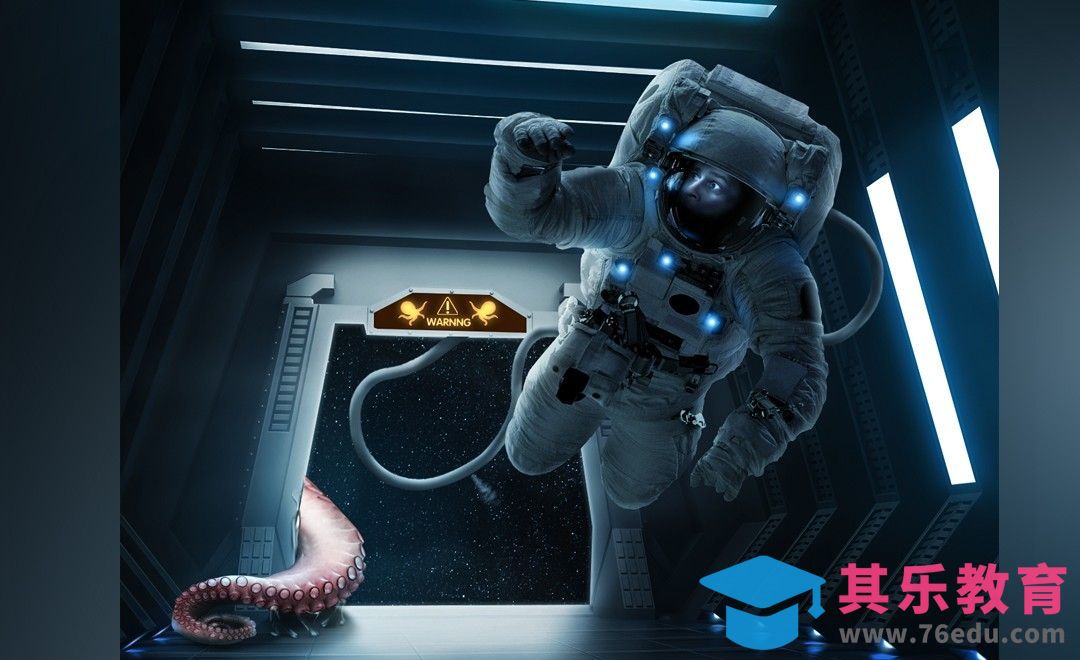 PS-太空冒险合成[平面设计视频教程][海报设计MP4高清全集 ]-第1张图片-我要自学网