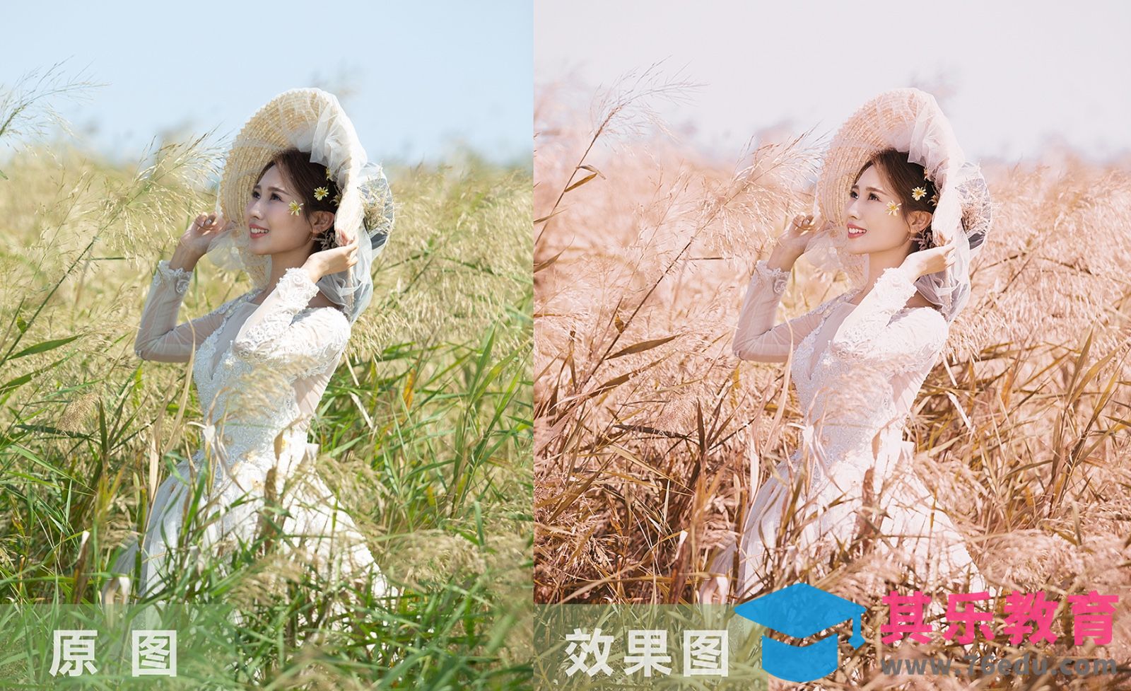 PS-外景芦苇人像摄影后期色彩分析调整[虎课网手机摄影入门视频教程][MP4产品摄影教程全集 ]-第1张图片-我要自学网