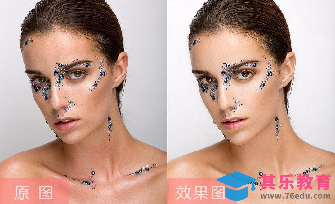 PS-艺术妆面女模特精修[虎课网手机摄影入门视频教程][MP4产品摄影教程全集 ]-第1张图片-我要自学网