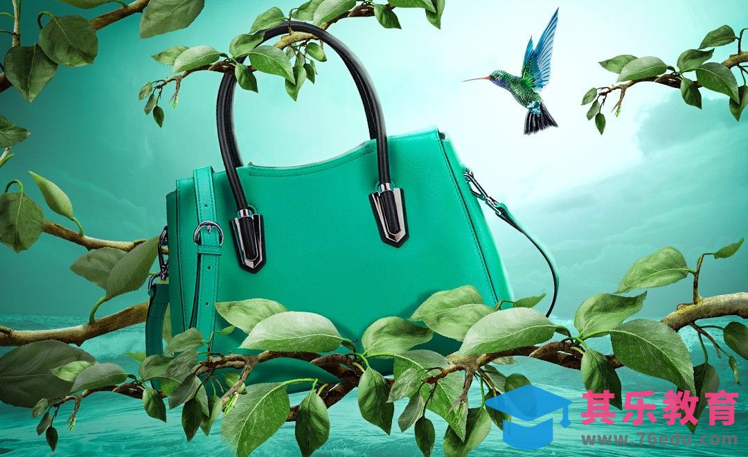 PS-女包春日风景合成[平面设计视频教程][海报设计MP4高清全集 ]-第1张图片-我要自学网