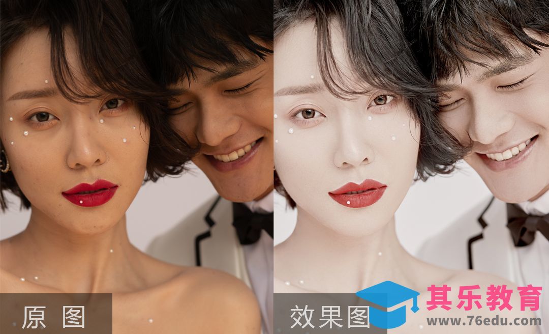 PS-情侣人像白皙肤色的秘密[虎课网手机摄影入门视频教程][MP4产品摄影教程全集 ]-第1张图片-我要自学网