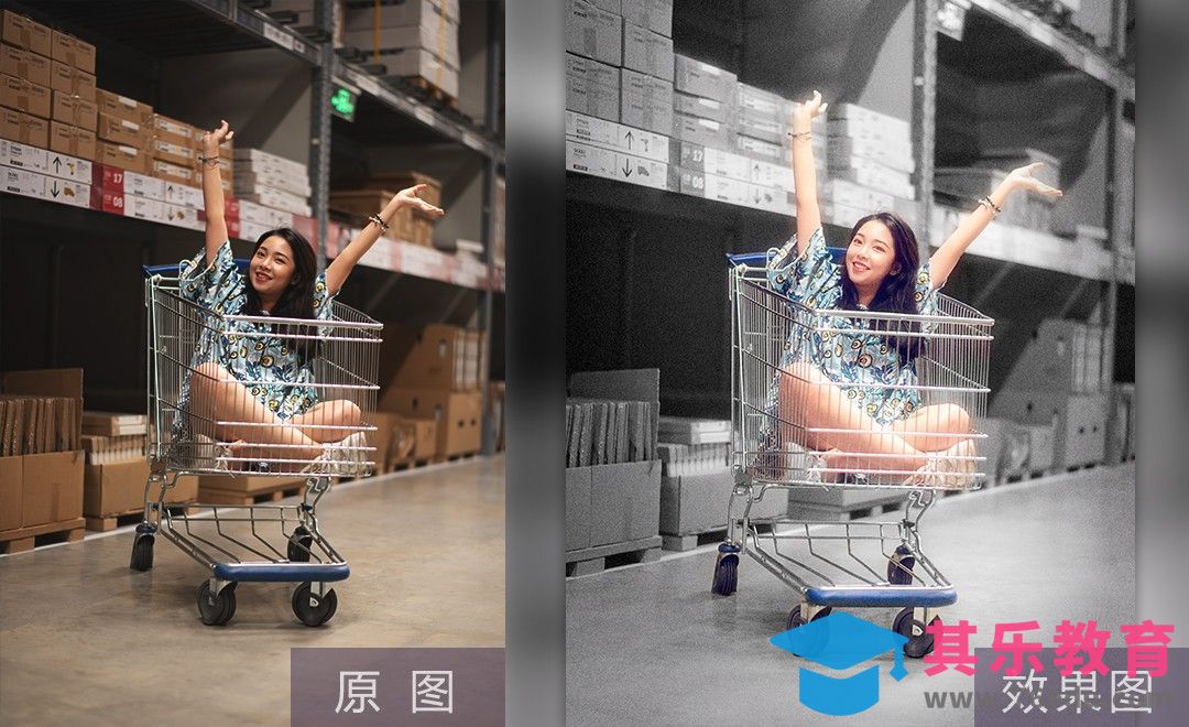 PS-灰白彩色宜家人像的后期教程[虎课网手机摄影入门视频教程][MP4产品摄影教程全集 ]-第1张图片-我要自学网