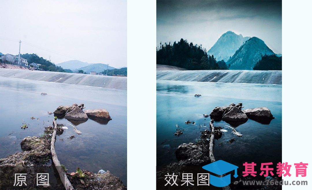 PS-普通风光片后期变风光大片[虎课网手机摄影入门视频教程][MP4产品摄影教程全集 ]-第1张图片-我要自学网