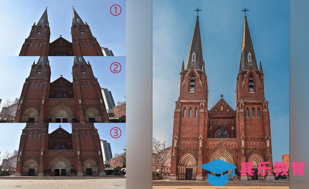 PS-图片修复-油画版教堂摄影后期教程[虎课网手机摄影入门视频教程][MP4产品摄影教程全集 ]-第1张图片-我要自学网