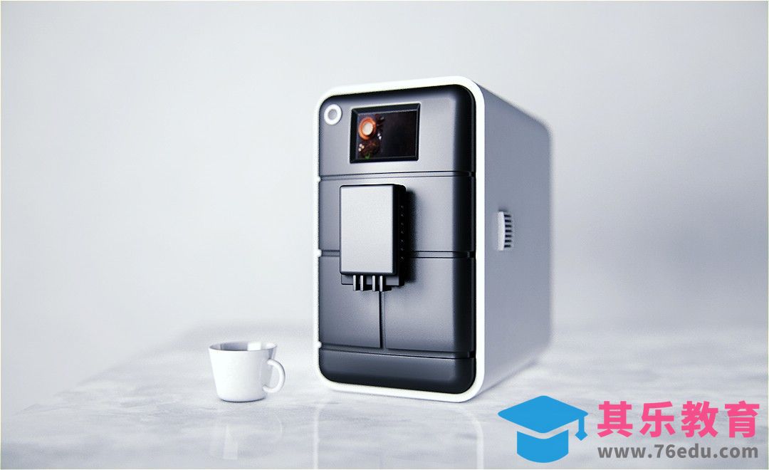 C4D-咖啡机建模渲染上集[虎课网C4D设计视频教程][产品数码建模MP4教程全集 ]-第1张图片-我要自学网