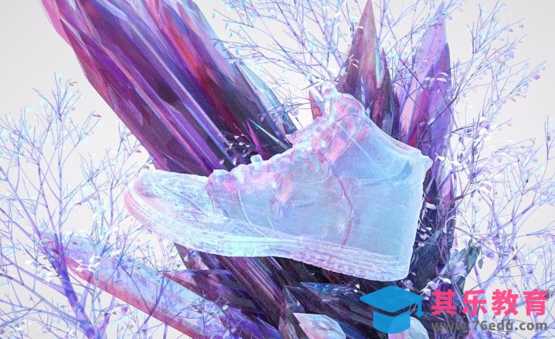 C4D-时尚创意鞋海报[虎课网C4D设计视频教程][产品数码建模MP4教程全集 ]-第1张图片-我要自学网