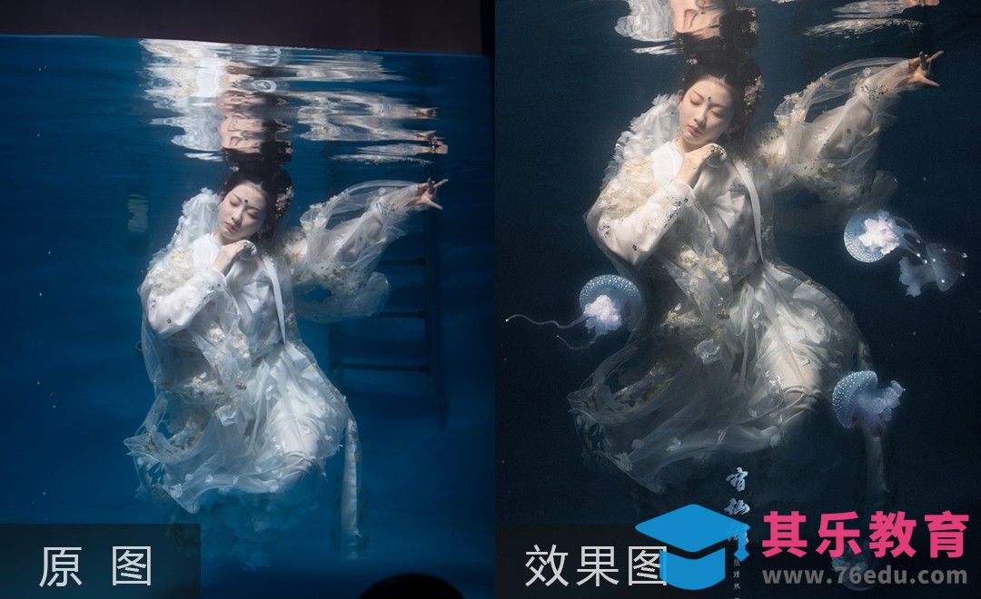 PS-宿仙湖水下古风大片前期拍摄思路及后期修片[虎课网手机摄影入门视频教程][MP4产品摄影教程全集 ]-第1张图片-我要自学网