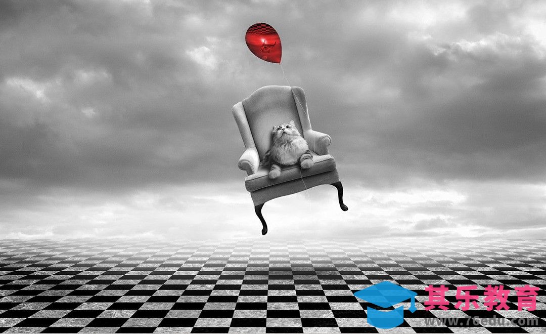 PS-漂浮的猫-创意合成[平面设计视频教程][海报设计MP4高清全集 ]-第1张图片-我要自学网