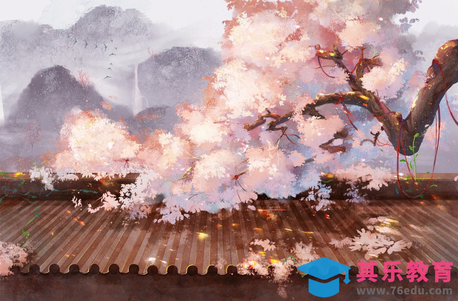 PS-板绘-游戏古风风景绘制（树木绘制篇）[虎课网绘画插画视频教程][ipad商业插画MP4教程全集 ]-第1张图片-我要自学网