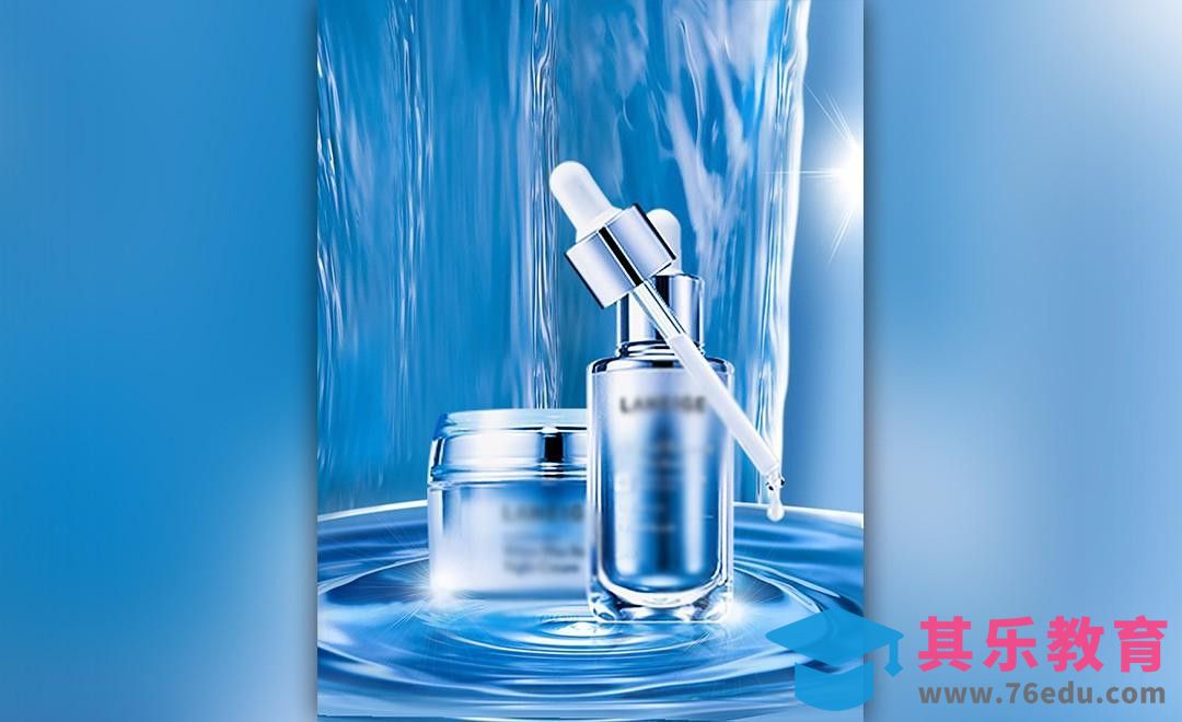 PS-兰芝套装-化妆品宣传海报[平面设计视频教程][海报设计MP4高清全集 ]-第1张图片-我要自学网