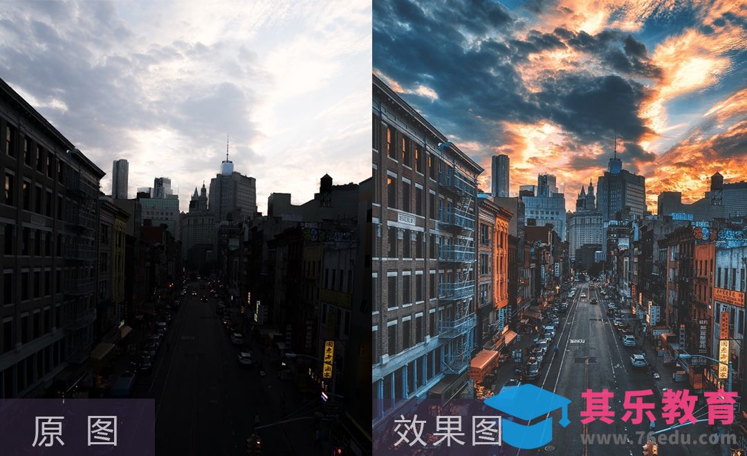 PS+LR-晚霞街道爬楼风光摄影后期[虎课网手机摄影入门视频教程][MP4产品摄影教程全集 ]-第1张图片-我要自学网
