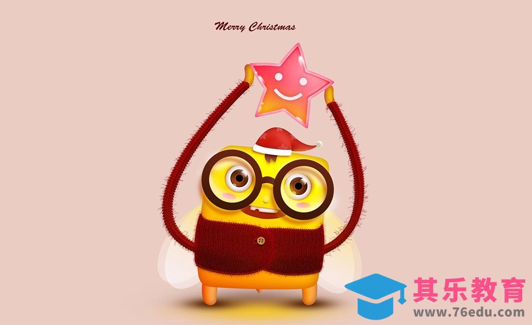 PS-鼠绘-穿衣服的小蜜蜂[虎课网绘画插画视频教程][ipad商业插画MP4教程全集 ]-第1张图片-我要自学网