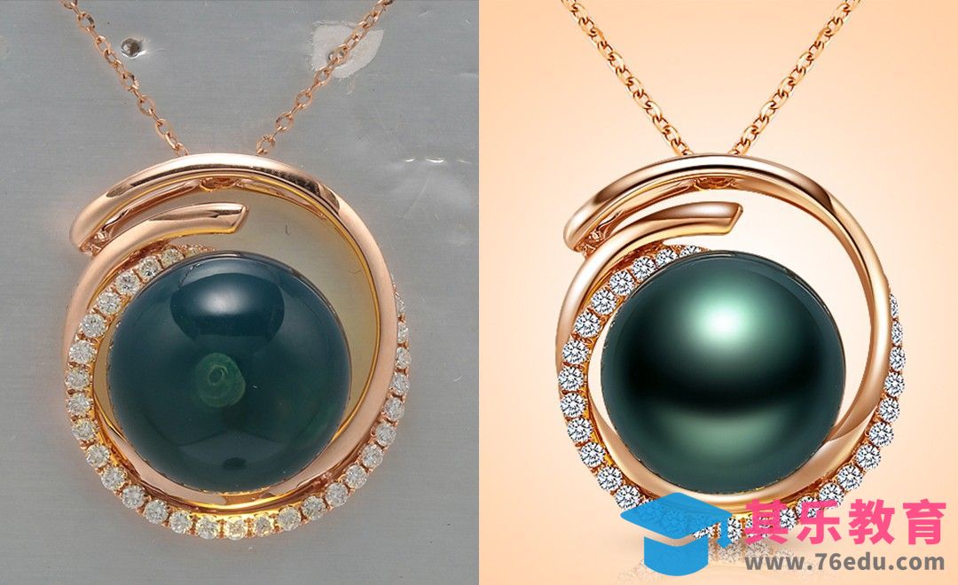 PS-翡翠彩金吊坠[虎课网电商产品精修视频教程][最新PS修图教程全集MP4 ]-第1张图片-我要自学网