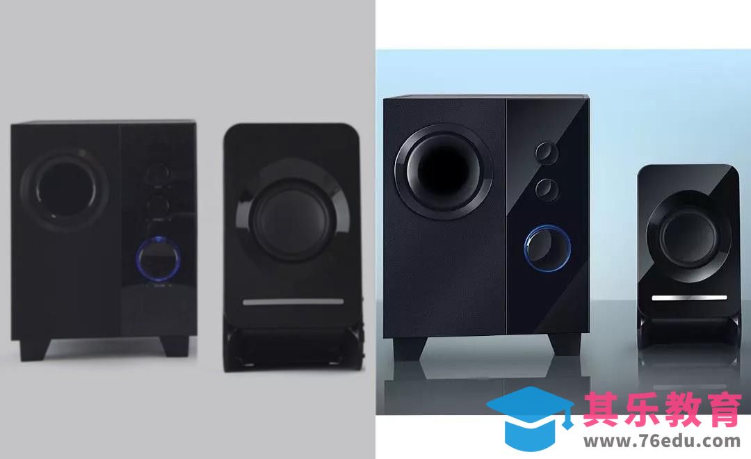 PS-蓝牙音箱重绘[虎课网电商产品精修视频教程][最新PS修图教程全集MP4 ]-第1张图片-我要自学网