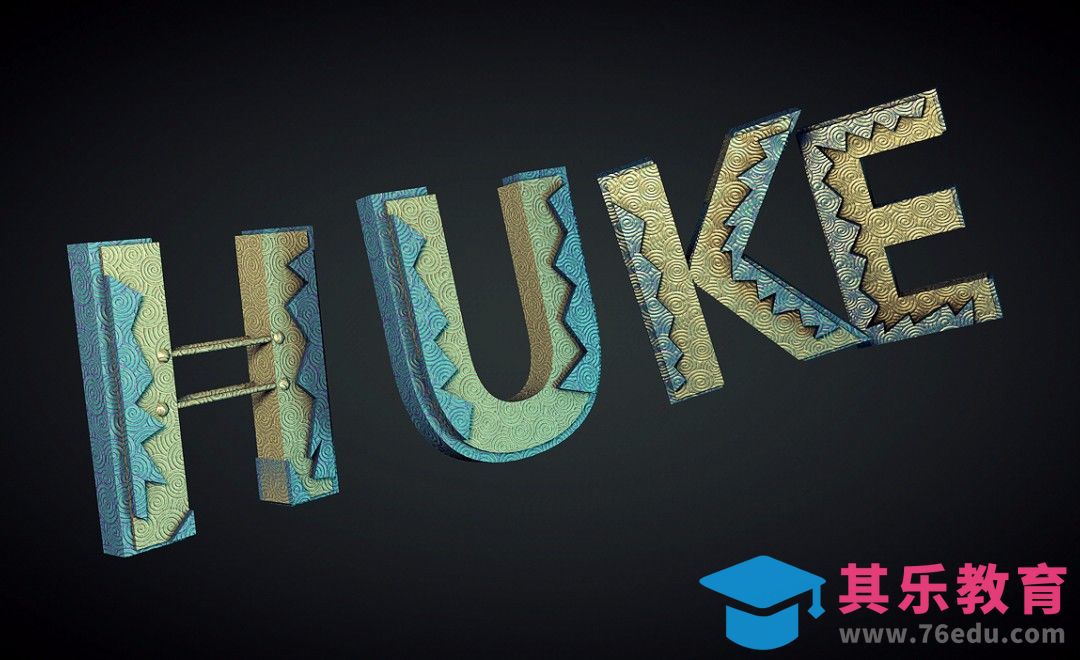 C4D-文字律动特效综合案例(建模)[虎课网C4D设计视频教程][产品数码建模MP4教程全集 ]-第1张图片-我要自学网