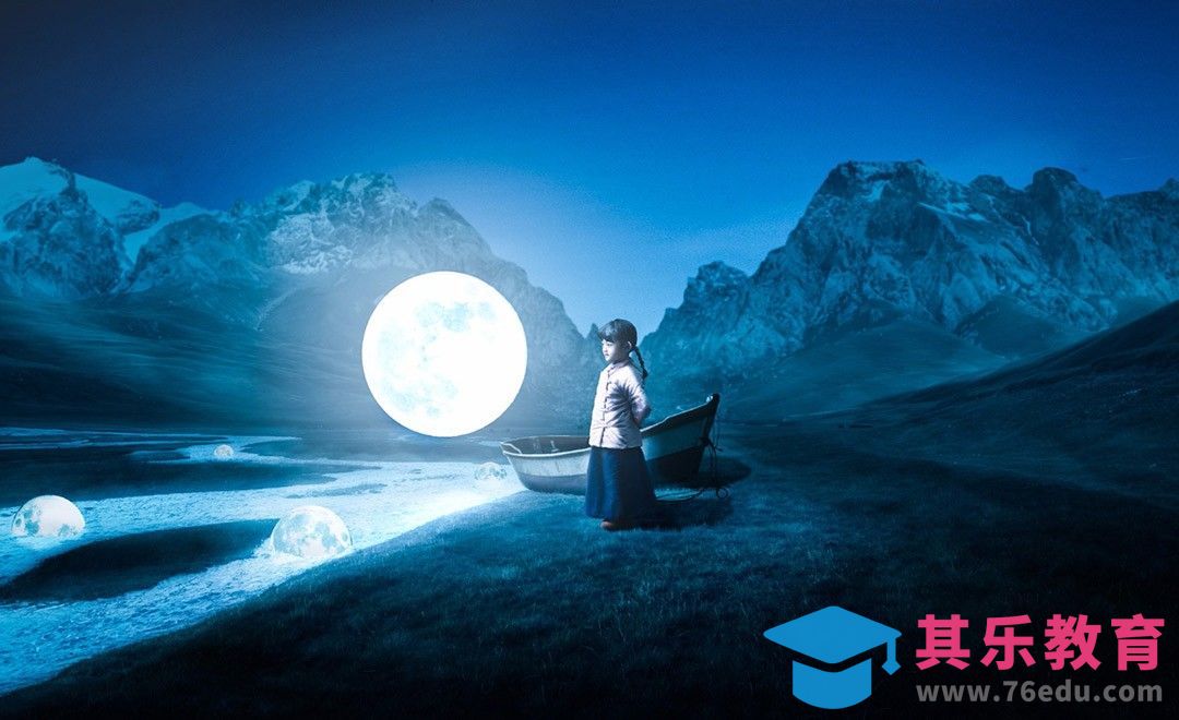 PS-夏季夜晚夜光合成[虎课网平面设计视频教程][图片排版配色MP4高清全集 ]-第1张图片-我要自学网