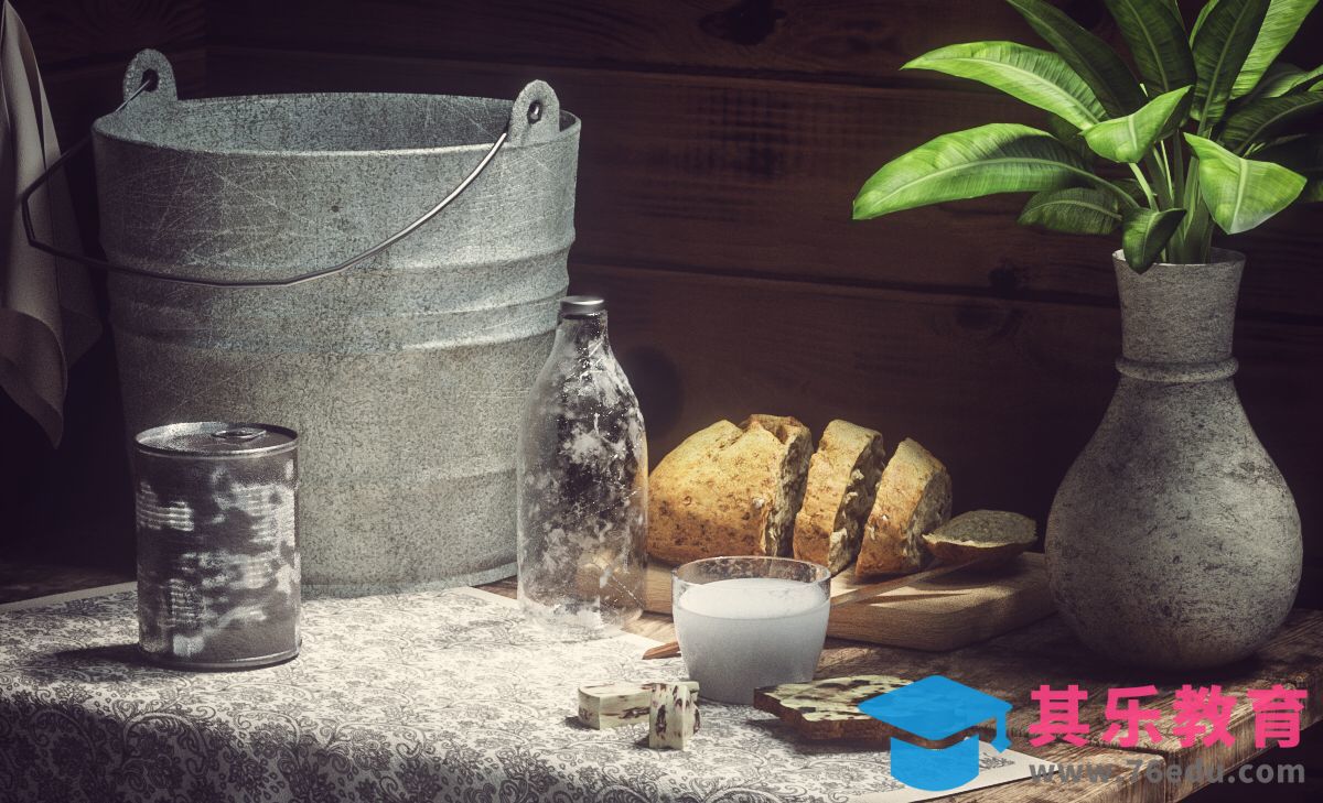 C4D+OC-静物写实场景（上）[虎课网C4D设计视频教程][产品数码建模MP4教程全集 ]-第1张图片-我要自学网