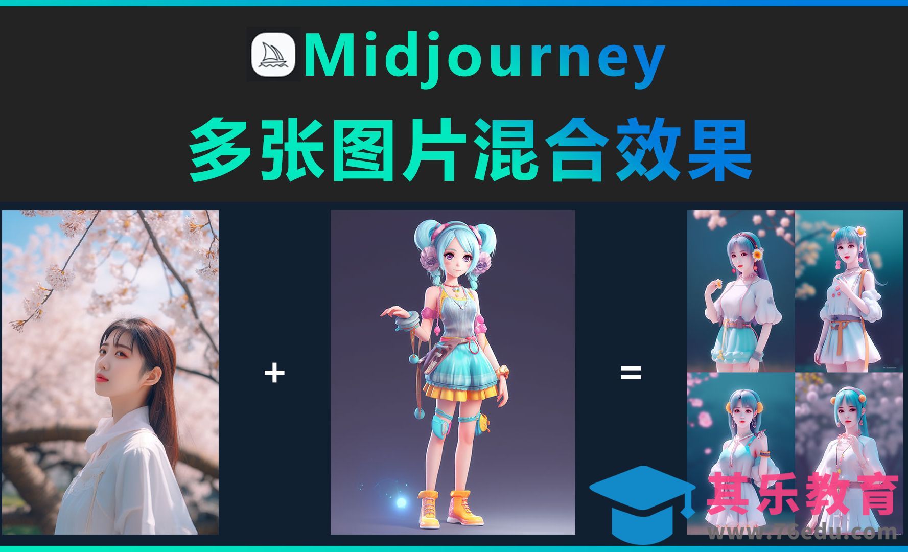 Midjourney-多张图片混合效果[虎课网AICG人工智能视频教程][MP4高清全集 ]-第1张图片-我要自学网