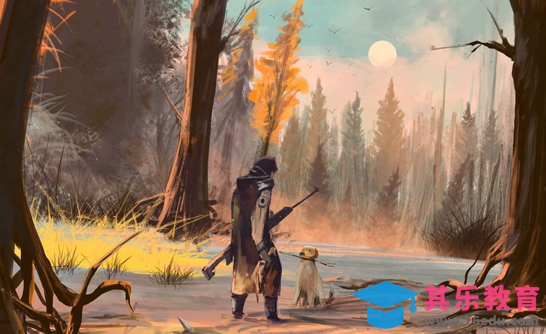 PS-板绘情景插画-迷失森林[虎课网绘画插画视频教程][ipad商业插画MP4教程全集 ]-第1张图片-我要自学网