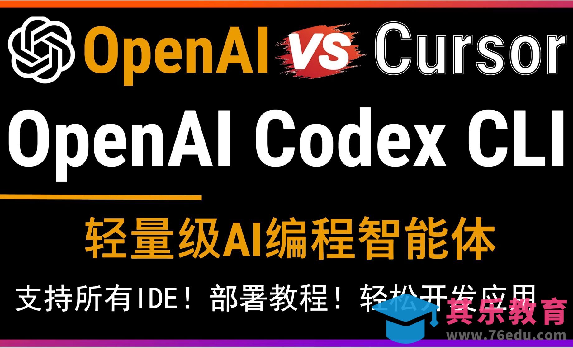 OpenAI首发轻量级AI编程智能体-OpenAI Codex CLI[虎课网AICG人工智能视频教程][MP4高清全集 ]-第1张图片-我要自学网