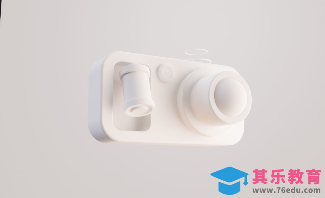 Blender-卡通照相机图标建模[虎课网Blender视频教程][Blender建模教程MP4教程全集 ]-第1张图片-我要自学网
