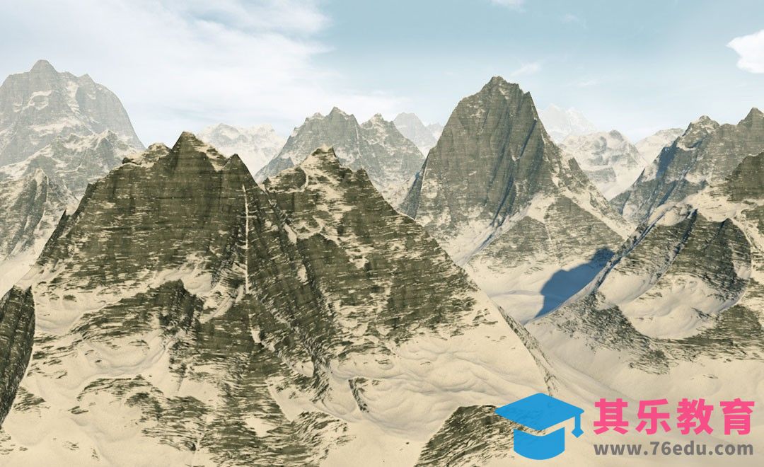 C4D-雪山[虎课网C4D设计视频教程][产品数码建模MP4教程全集 ]-第1张图片-我要自学网