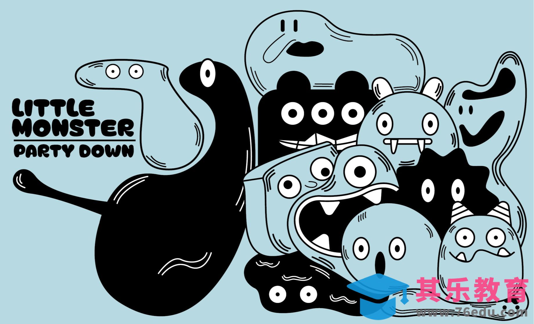 矢量插画第十一弹（小怪兽群像绘制）[虎课网绘画插画视频教程][ipad商业插画MP4教程全集 ]-第1张图片-我要自学网