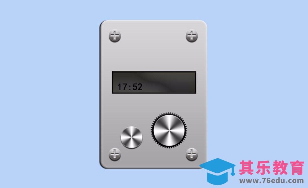 PS-金属匣子UI制作[虎课网UI设计视频教程][UI设计教程全集MP4 ]-第1张图片-我要自学网