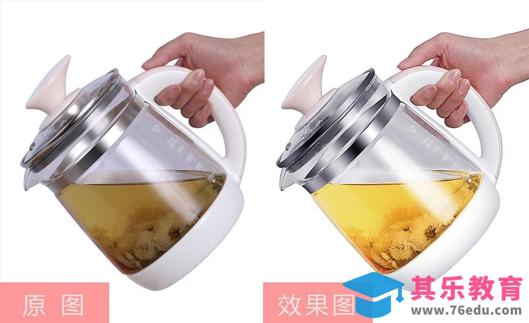 PS-透明玻璃水壶精修[虎课网电商产品精修视频教程][最新PS修图教程全集MP4 ]-第1张图片-我要自学网