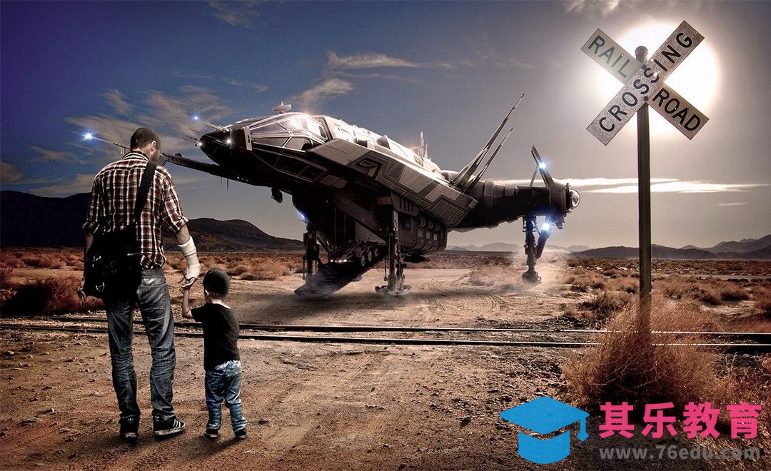 PS-外星移民那一夜-超现实[平面设计视频教程][海报设计MP4高清全集 ]-第1张图片-我要自学网