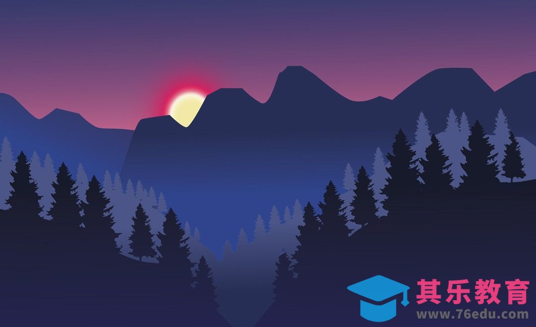 AI-扁平风插画山谷里的晨雾[虎课网最新视频教程][免费高清MP4教程全集 ]-第1张图片-我要自学网