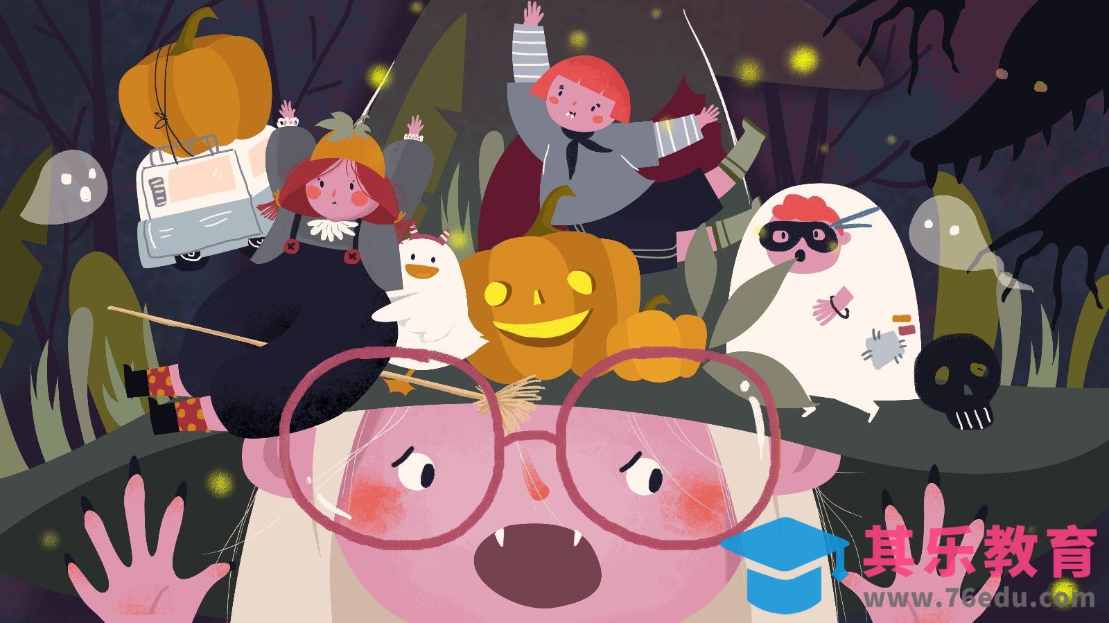 PS-板绘插画万圣节创意插图[虎课网绘画插画视频教程][ipad商业插画MP4教程全集 ]-第1张图片-我要自学网