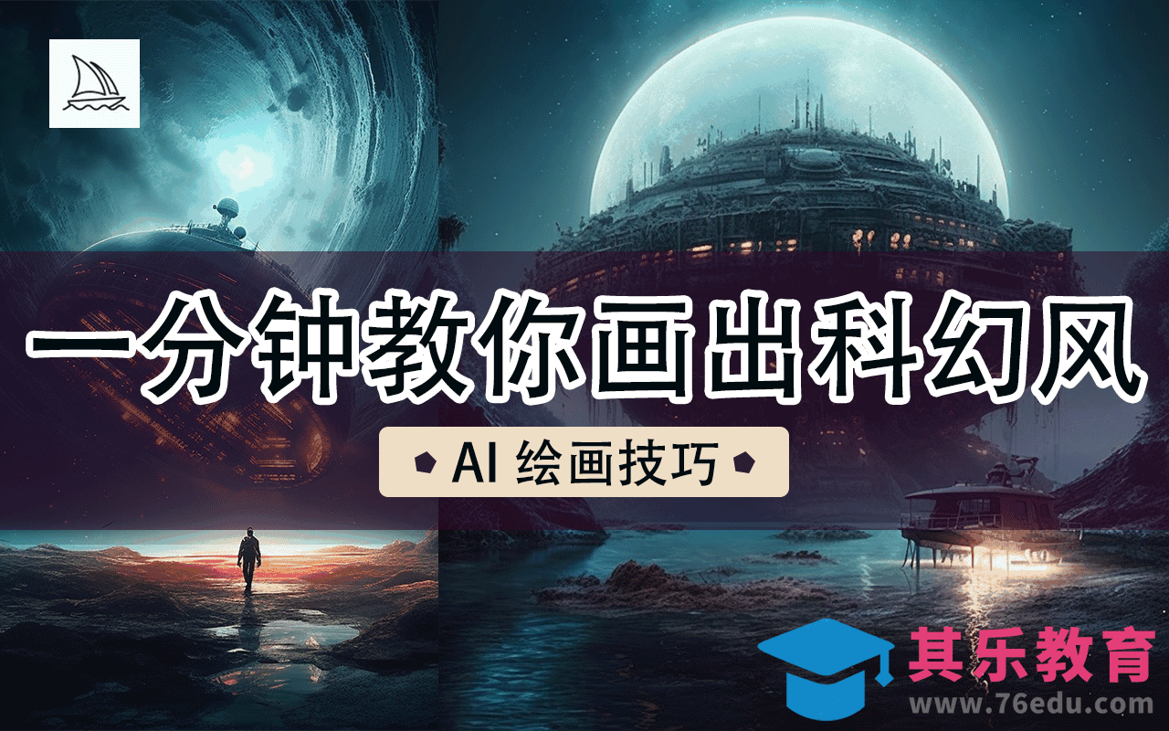 Midiourney教你画出科幻风AI绘画技巧[虎课网AICG人工智能视频教程][MP4高清全集 ]-第1张图片-我要自学网