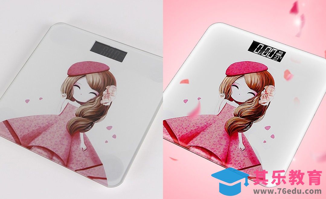 PS-卡通娃娃电子秤 精修[虎课网电商产品精修视频教程][最新PS修图教程全集MP4 ]-第1张图片-我要自学网