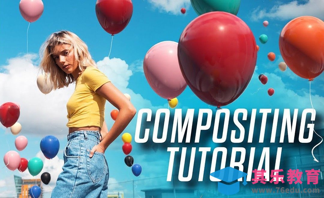 C4D-彩色漂浮气球场景[虎课网最新视频教程][免费高清MP4教程全集 ]-第1张图片-我要自学网