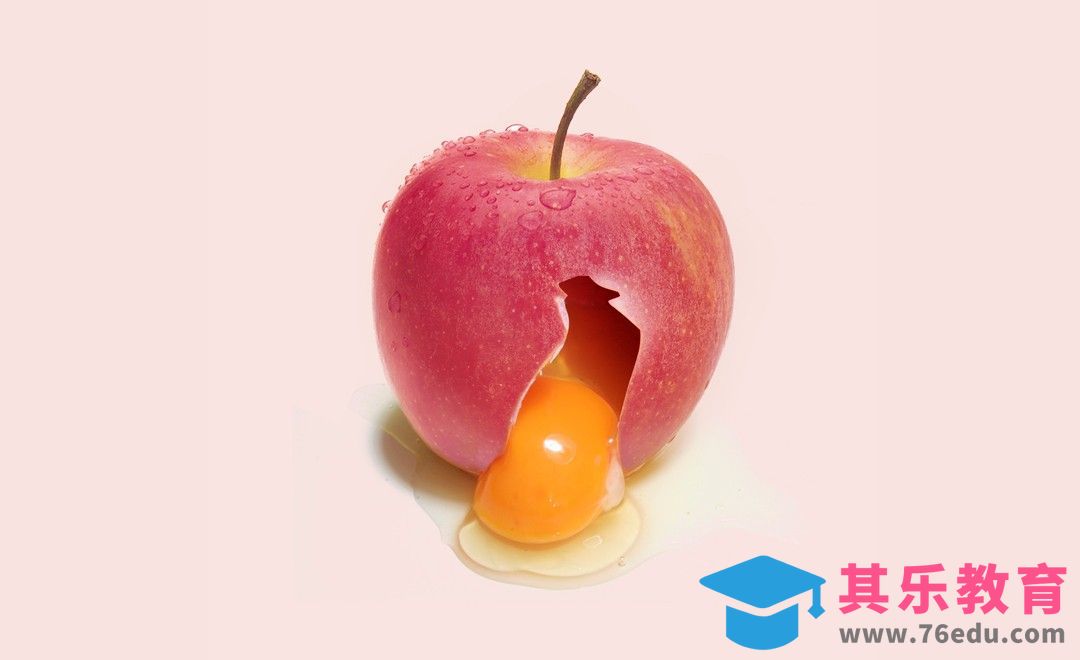 PS-简单有趣·苹果夹心蛋[平面设计视频教程][海报设计MP4高清全集 ]-第1张图片-我要自学网