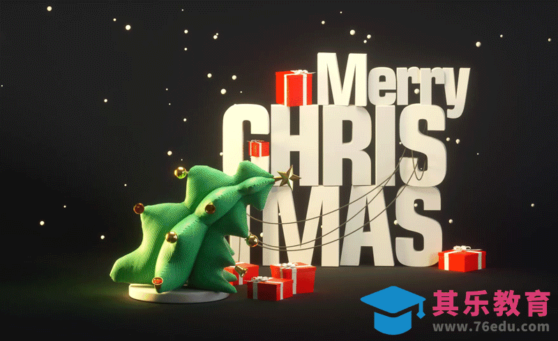 C4D+OC-圣诞树摇摆动画建模[虎课网C4D设计视频教程][产品数码建模MP4教程全集 ]-第1张图片-我要自学网