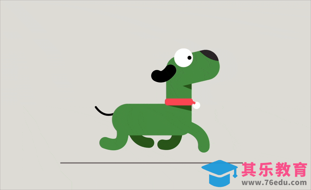 AE-绿色小狗走路动画[虎课网影视动画制作视频教程][MP4影视拍摄教程全集 ]-第1张图片-我要自学网