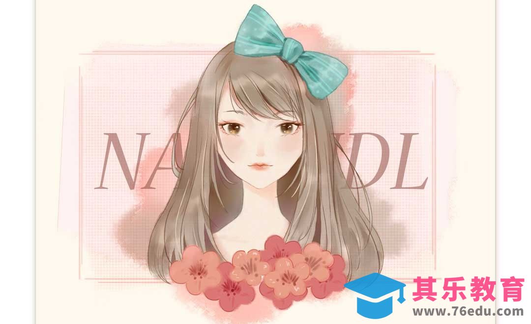 SAI-女神节，给自己画个头像！治愈系少女头像[虎课网绘画插画视频教程][ipad商业插画MP4教程全集 ]-第1张图片-我要自学网