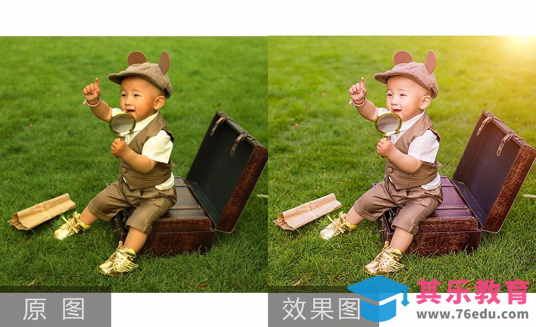 PS-儿童复古小博士造型后期修片[虎课网手机摄影入门视频教程][MP4产品摄影教程全集 ]-第1张图片-我要自学网