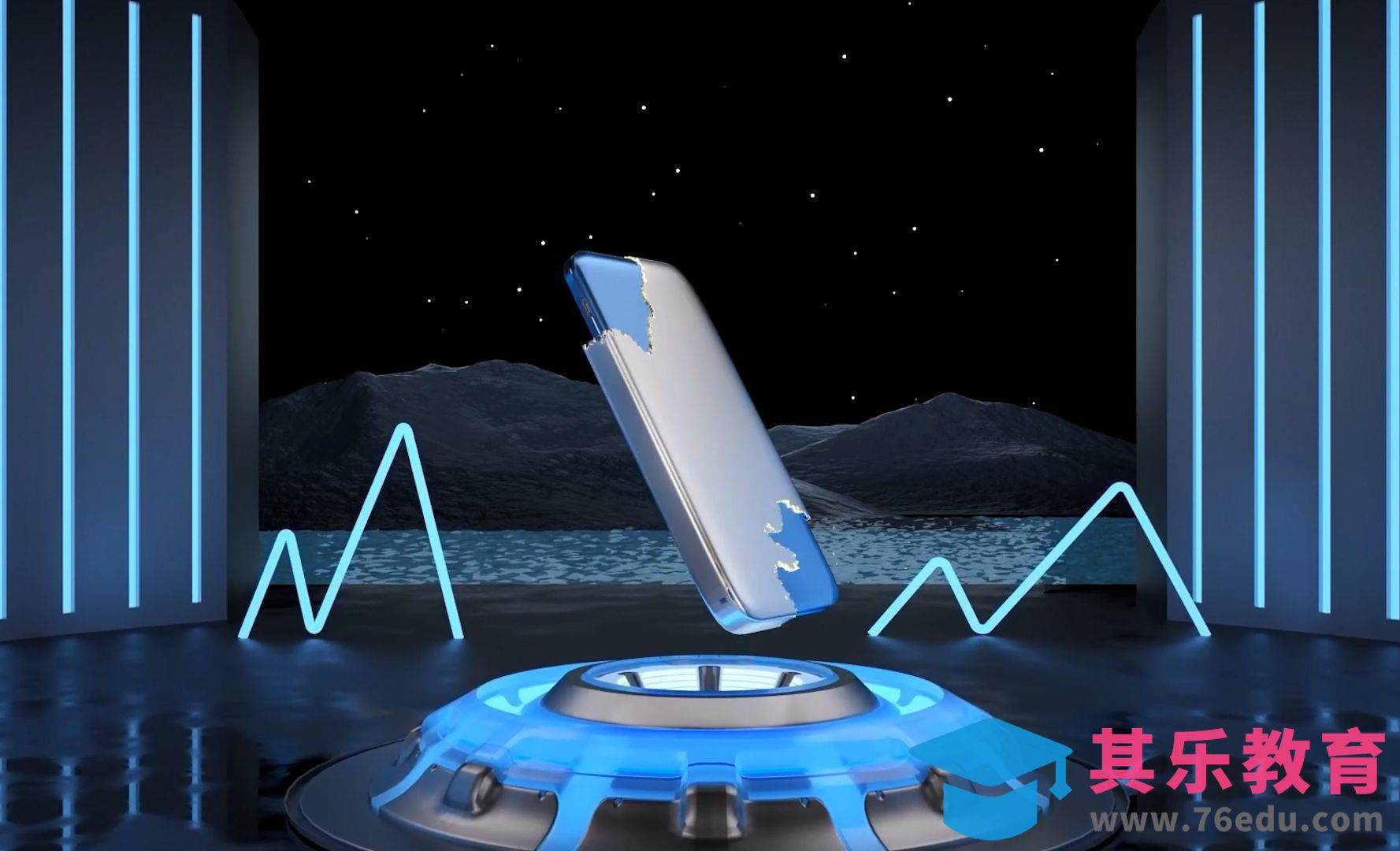 C4D-小球变换效果-充电宝案例（一）[虎课网C4D设计视频教程][产品数码建模MP4教程全集 ]-第1张图片-我要自学网